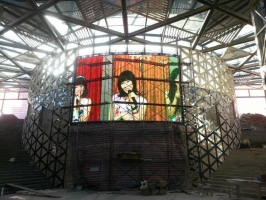 室內P5弧形屏3